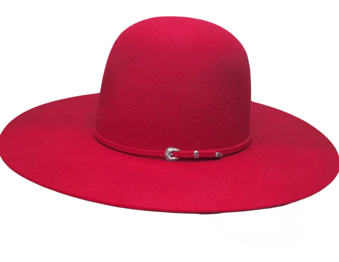 Rodeo King 3X | Open Crown | 4 1/4" Brim | Red