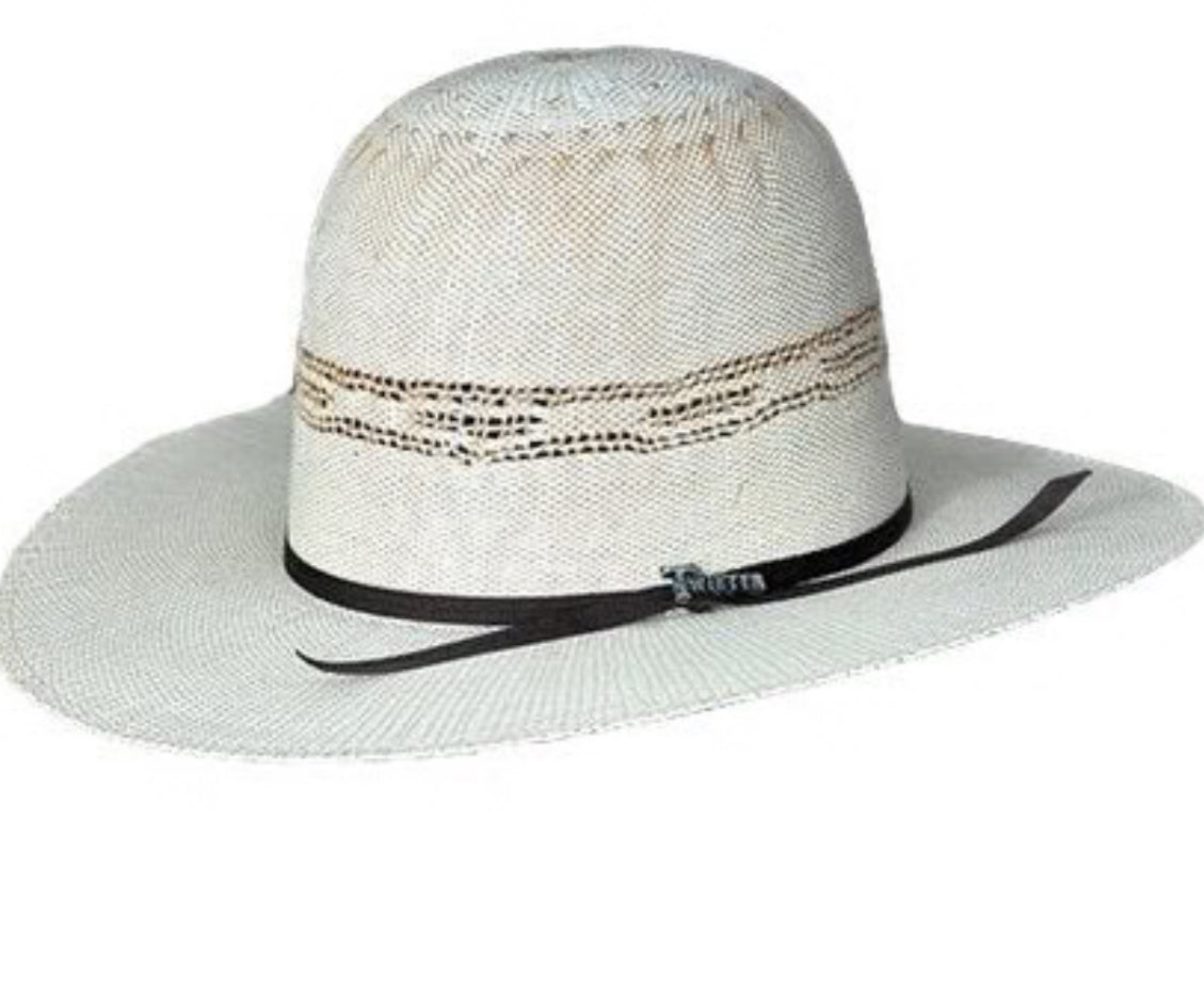 Twister Tan Bangora 3 1/2" Brim Shorty | Open Crown | Straw