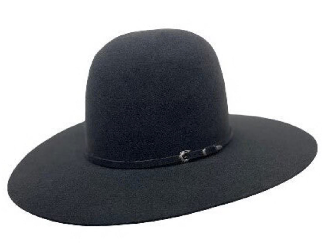 Sugarwest Hat Co 7X | Open Crown | 4 1/4" Brim | Charcoal